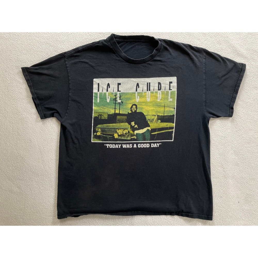 Ice Cube Mens Large T-Shirt Black Today Was A Good Day Hip Hop Graphic Tee